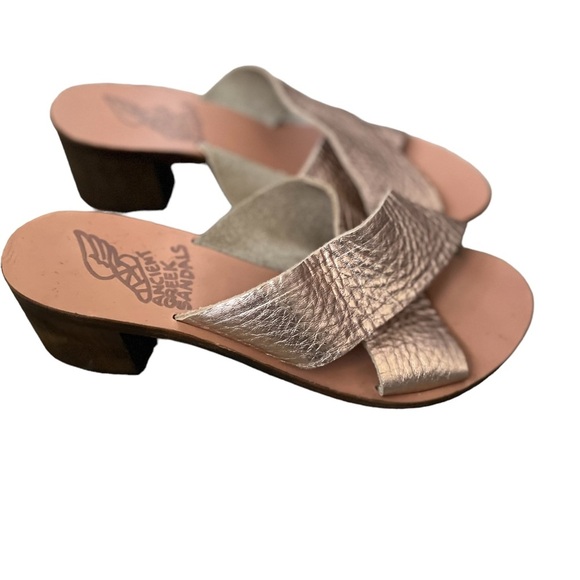 Ancient Greek Sandals Metallic Slide Sandals - Picture 12 of 15